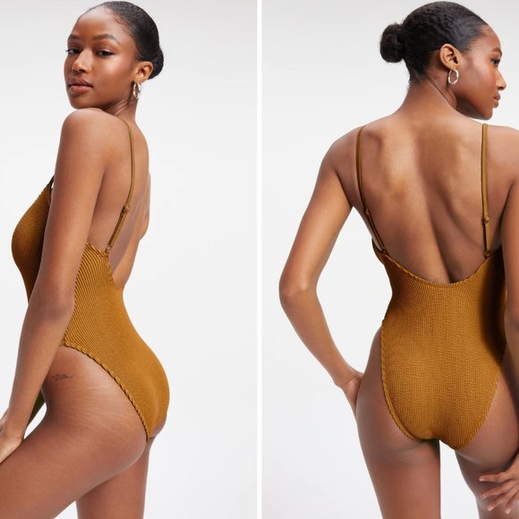 NWOT Good American Always Fits One-Piece in Dirty Olive (SIZE SOLD OUT!) - Picture 5 of 13